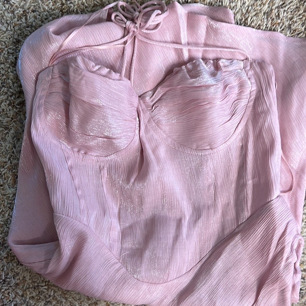 Pink Mini Cut Out Dress - Picture 7 of 7